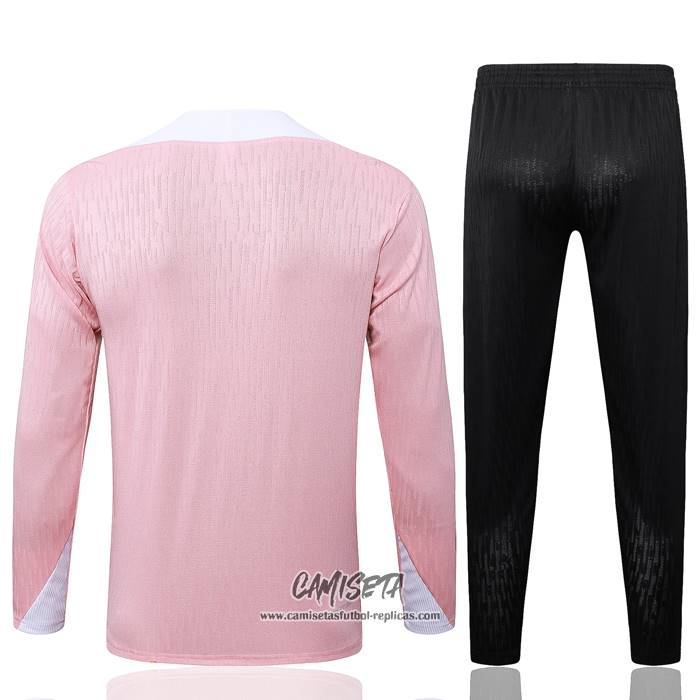 Chandal de Sudadera del Paris Saint-Germain Jordan 2024-2025 Nino Rosa